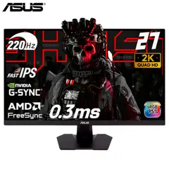 ASUS - Monitor Plano TUF Gaming VG27AQ5F, 27" QHD IPS (2560x1440)/HDMIx2/DP/Earphone Jack x1