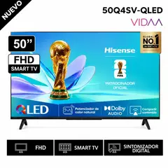 LG - Televisor Hisense 50 Qled FHD 50Q4SV + ANTENA DIGITAL