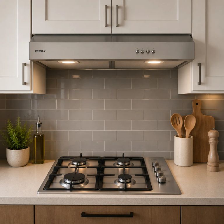 COMBO CAMPANA EXTRACTORA 60CM SLIM SMART + ENCIMERA A GAS DE BALÓN 4 QUEMADORES DESIGN 2.0