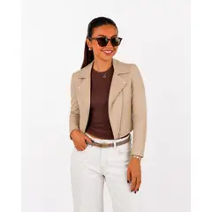 GENERICO - CASACA BIKER DE CUERINA PARA OUTFITS
