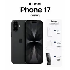 APPLE - IPhone 17 256GB eSIM cargador + Mica + Case