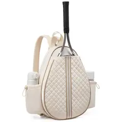 GIOIO - Bolso deportivo para Raquetas Impermeable Beige
