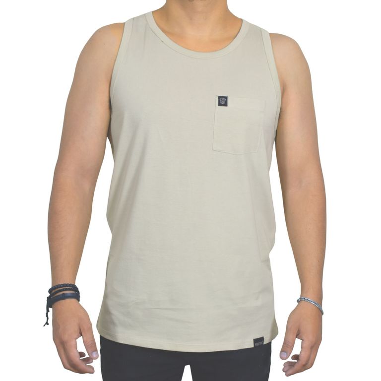 Bividi con Bolsillo Hombre Casual 100% Algodón peruano Beige