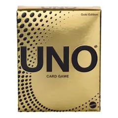 UNO - Juego de Cartas Gold Edition de Mattel
