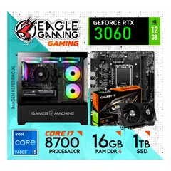NVIDIA - PC Gamer INTEL CORE I7 8700 - RTX 3060 12GB - RAM 16GB - SSD 1TB"