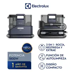 Electrolux - Aspiradora Lava Tapices Portátil 1800W AcquaBoost Clean Azul ESC10