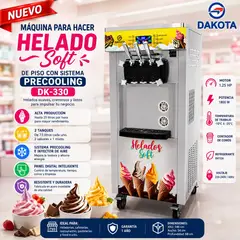 DAKOTA - Máquina de Helados Soft de piso DK-330- Modelo nuevo