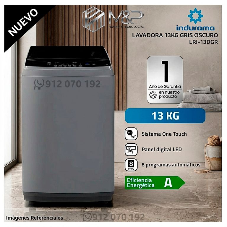 LAVADORA 13KG LRI-13DGR GRIS OSCURO + Regalo