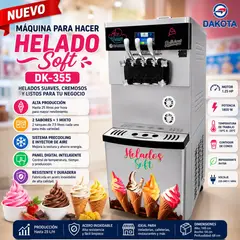 DAKOTA - Máquina de Helados Soft DK-355- Modelo nuevo