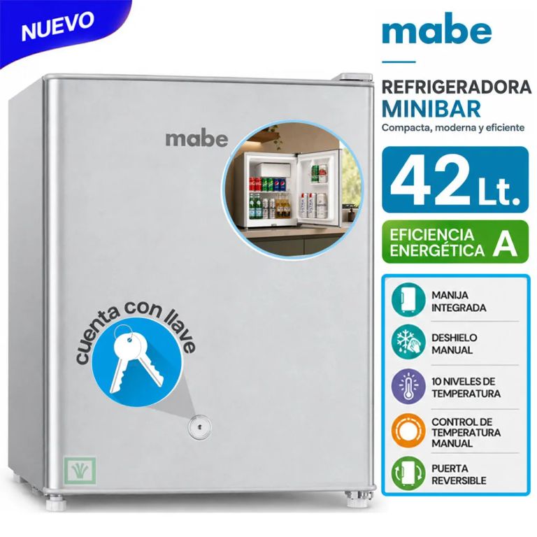 Frigobar 42 L Brutos Inox RMF02PRX1 Con Llave