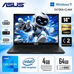 ASUS - Laptop Vivobook Go 14" FHD Intel Celeron N4500 4GB RAM 64GB eMMC Windows 11 E410KA-CL464