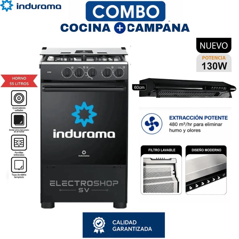 COCINA GOYA DE 4 HORNILLAS + CAMPANA