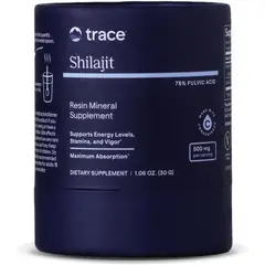 GENERICO - Shilajit Resina Trace Minerals 75% Ácido Fúlvico 500 mg – Energía, Resistencia y Vitalidad – 30 g