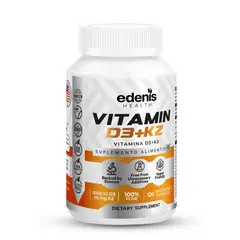 EDENIS HEALTH - Vitamina D3 K2 120 Cápsulas