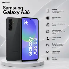 SAMSUNG - CELULAR A36 5G 8GB-256GB NEGRO