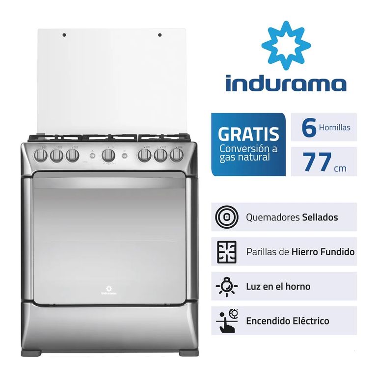 COCINA PARMA ZAFIRO 6 HORNILLAS