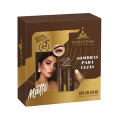 GENERICO - Kit De Sombras Para Cejas Con Sello y Plantillas