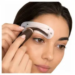 GENERICO - Kit De Sombras Para Cejas Con Sello y Plantillas