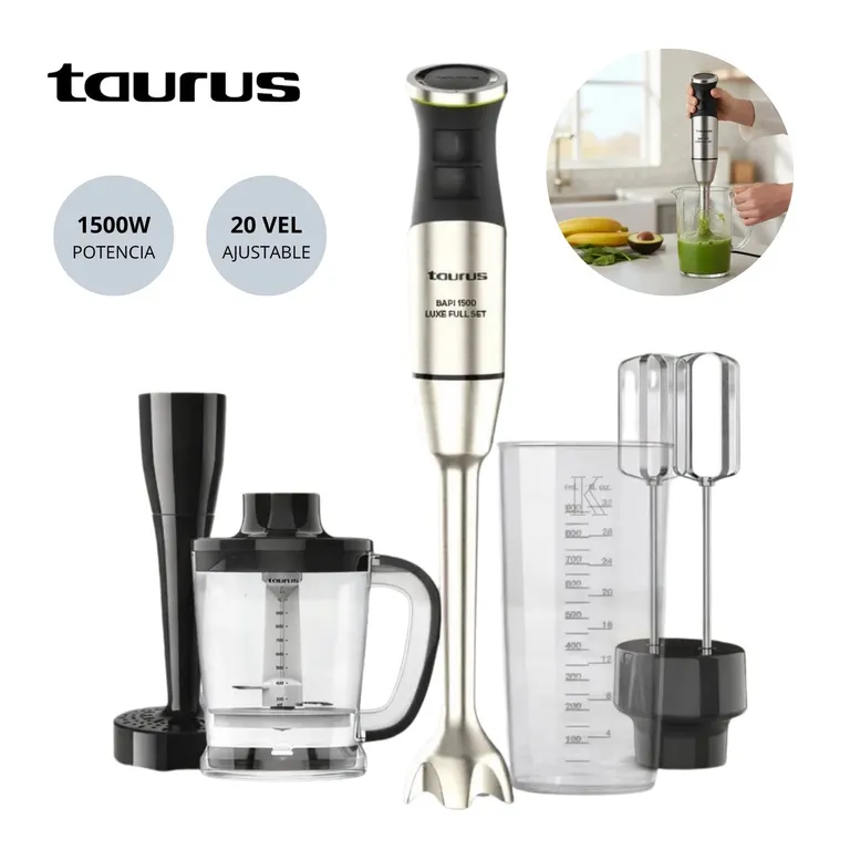 Batidora de Inmersión Bapi 1500 Luxe Full Set