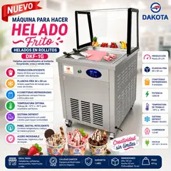DAKOTA - Máquina de Helados Frito 1 Plancha DKF-1G - Modelo Nuevo