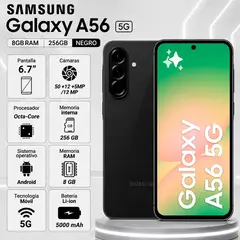 SAMSUNG - CELULAR Galaxy A56 8GB RAM 256GB NEGRO