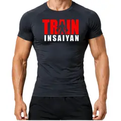 AQUA&MODA - POLO DEPORTIVO UNISEX PDCTAQLSYR TEXFLEX MANGA CORTA GYM FITNESS LOGO SAIYAN ROJO