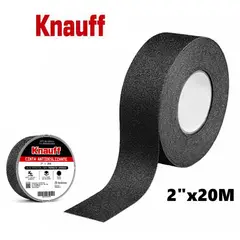 KNAUF - CINTA ANTIDERRAPANTE ANTIDESLIZANTE 2"(5CM) X 20MTS NEGRO - KNAUFF