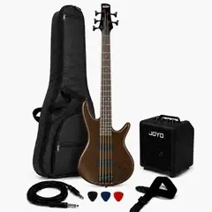 IBANEZ - GIO BASS PACK GSR205B WALNUT FLAT - AMPLIFICADOR JOYO 30W