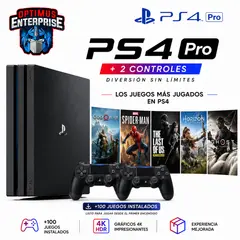SONY - 4k play station PRO con 2 mandos 100 juegos