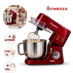FINEZZA - Batidora Orbital 8Litros 2100W 9 Velocidades FZ-6826B