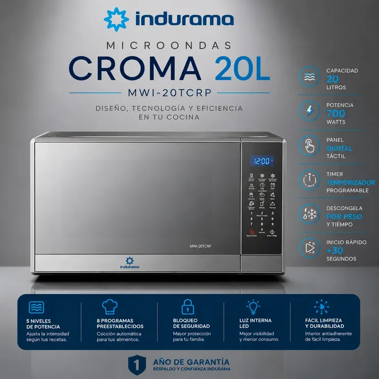 Horno microonda 20 litros MWI-20TCRP