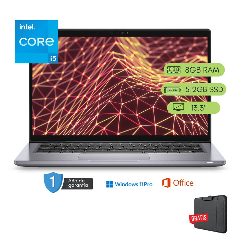 Laptop Latitude 7330 Core i5 de 12.ª generación 8GB RAM 512 GB SSD 13.3pulgadas Reacondicionada