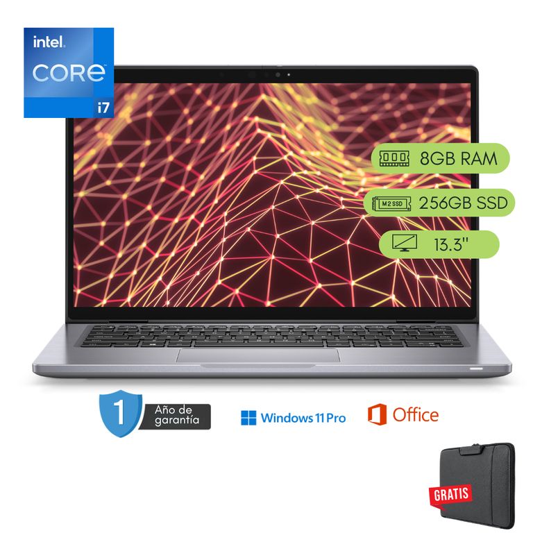 Laptop Latitude 7330 Core i7 de 12.ª generación 8GB RAM 256GB SSD 13.3 pulgadas Reacondicionada