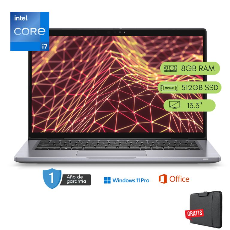 Laptop Latitude 7330 Core i7 de 12.ª generación 8GB RAM 512GB SSD 13.3 pulgadas Reacondicionada