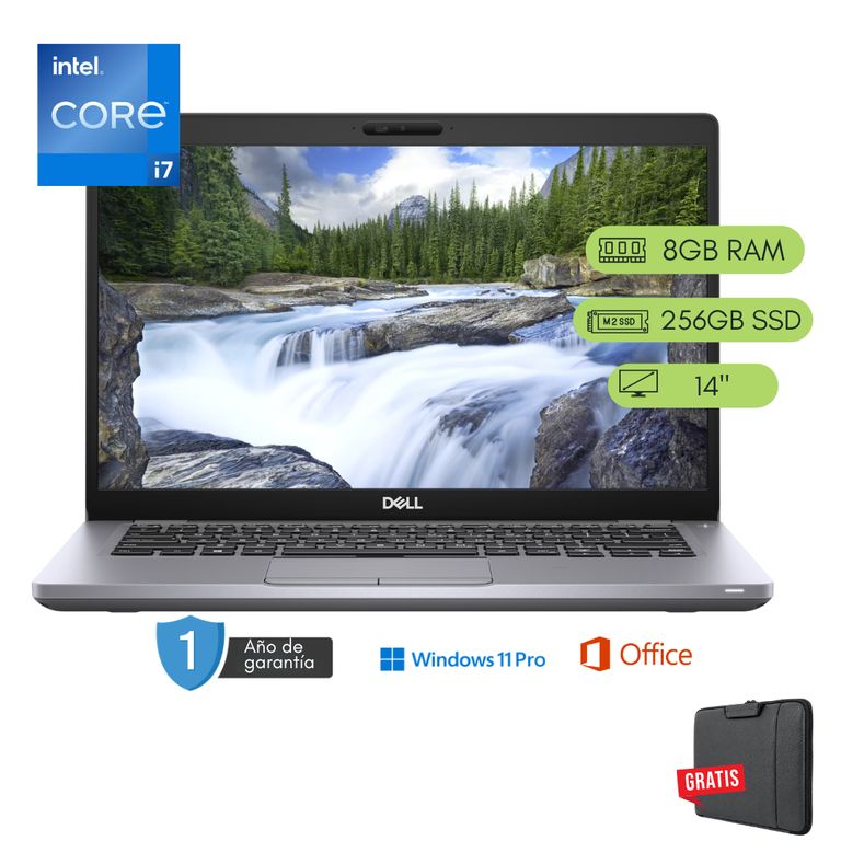 Laptop Latitude 5410 Core i7 10ma 8GB RAM 256 GB SSD Reacondicionada