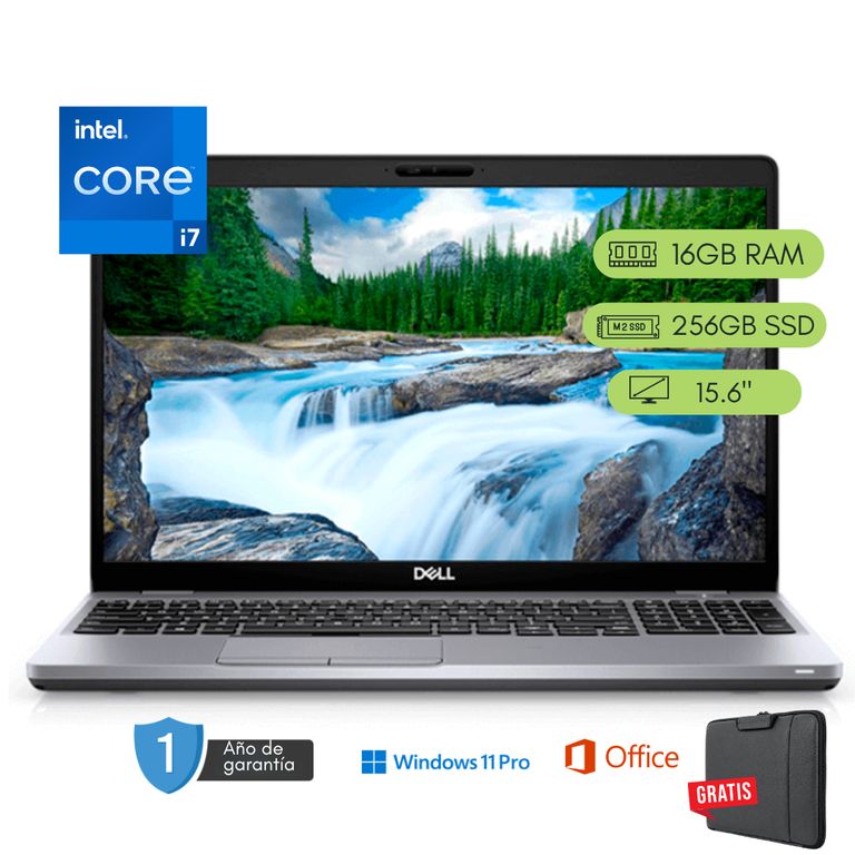 Laptop Latitude 5510 Core i5 10ma 16GB RAM 256 GB SSD Reacondicionada