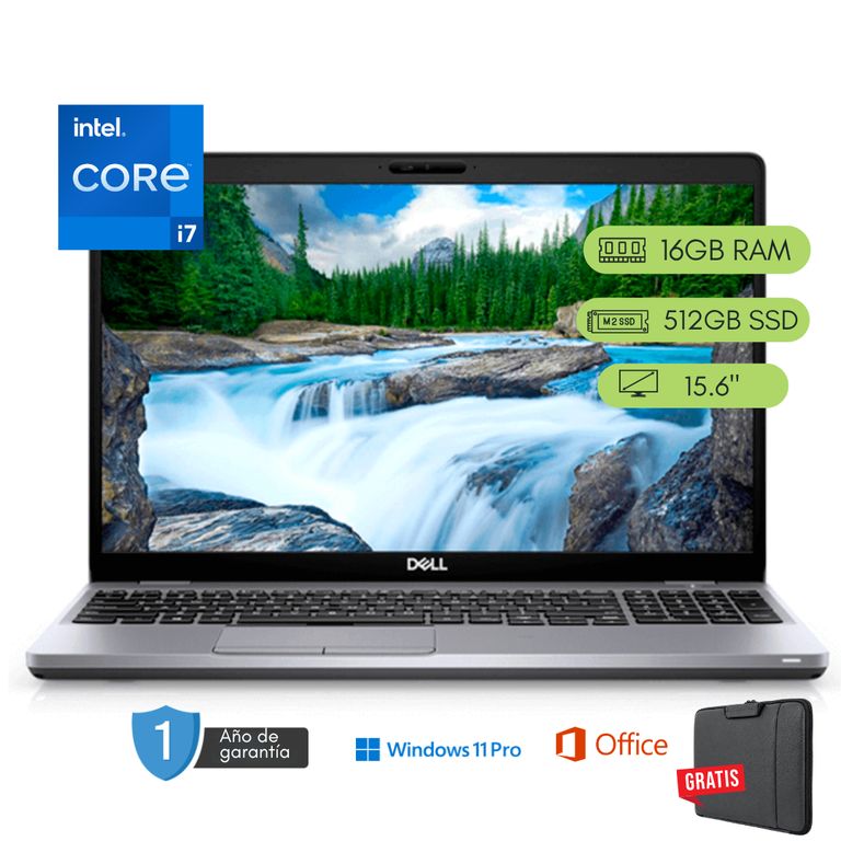 Laptop Latitude 5510 Core i5 10ma 16GB RAM 512 GB SSD Reacondicionada