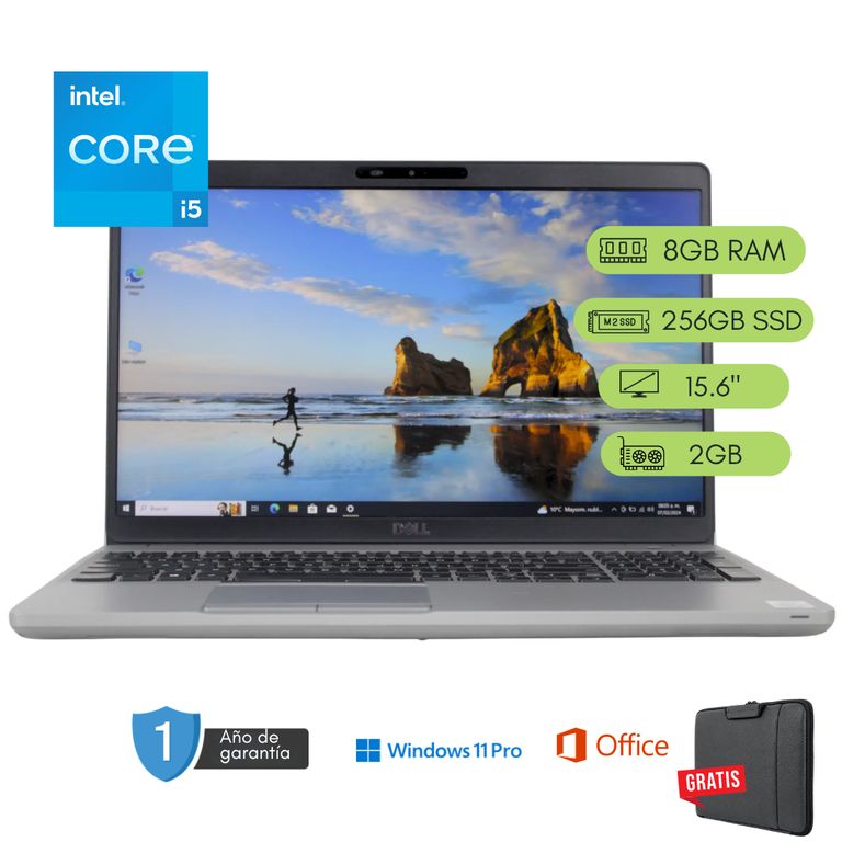 Laptop Latitude 5511 Core i5 10ma 8GB RAM 256 GB SSD 2GB Video Reacondicionada