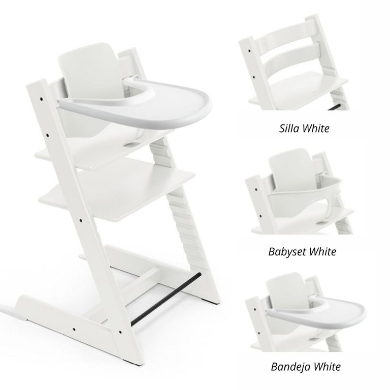 Pack silla Modelo TRIPP TRAPP + Babyset + Bandeja
