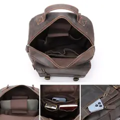 Armuz - MOCHILA DE CUERO VACUNO DE ALTA GAMA -MALCOLM- 2254 (LAPTOP 14")