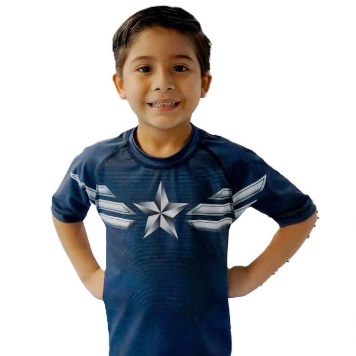 POLO CAPITAN AMERICA STEVE ROGERS NIÑO