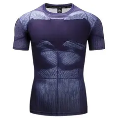 GENERICO - POLO COMPRESION BATMAN AZUL HALLOWEEN