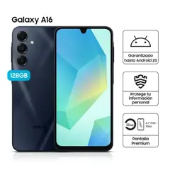 SAMSUNG - Celular Galaxy A16 6.7" Pulg. 4GB RAM 128GB Android 14 - Negro Azulado