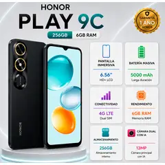 HONOR - Celular Play 9c 256GB 6GB Negro