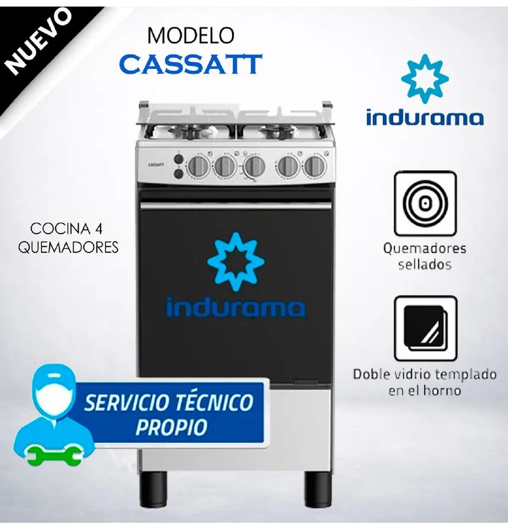 Cocina Cassatt de 4 Hornillas - Croma