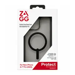 ZAGG - Case Smoky Gray Snap Con Magsafe iPhone 15