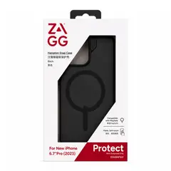 ZAGG - Case Hampton Snap Black Con Magsafe iPhone 15 Pro