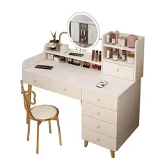 GENERICO - Tocador De Maquillaje Vintage Espejo Con Luz Para Dormitorio ZZ84 III