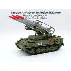 OEM - Tanque Antiaéreo Soviético 2K12 Kub Réplica de Colección Color Verde Militar,