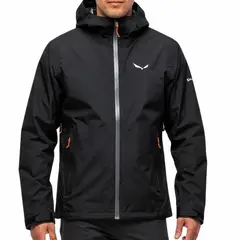 SALEWA - Casaca impermeable Puez Powertex - Black out